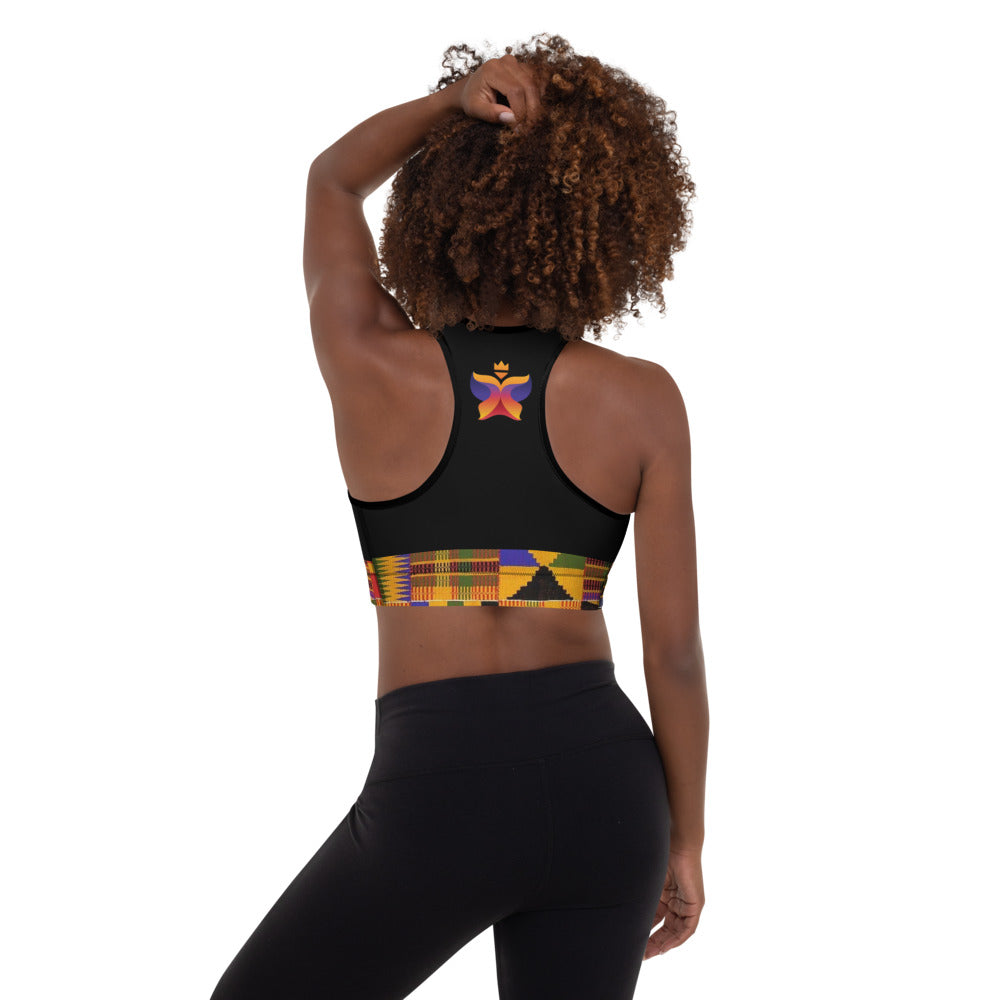 Kente Padded Sports Bra