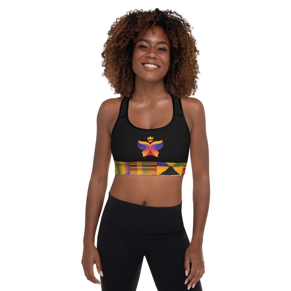 Kente Padded Sports Bra