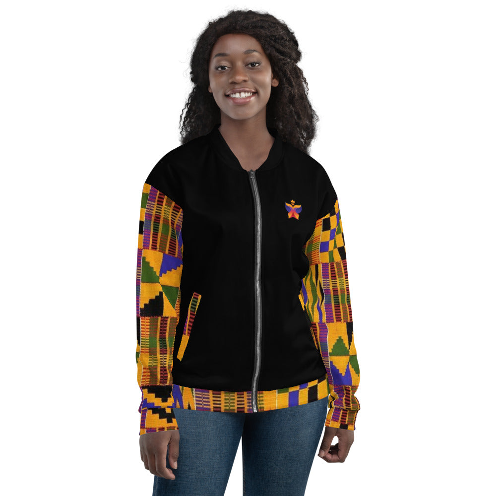 Kente Unisex Bomber Jacket