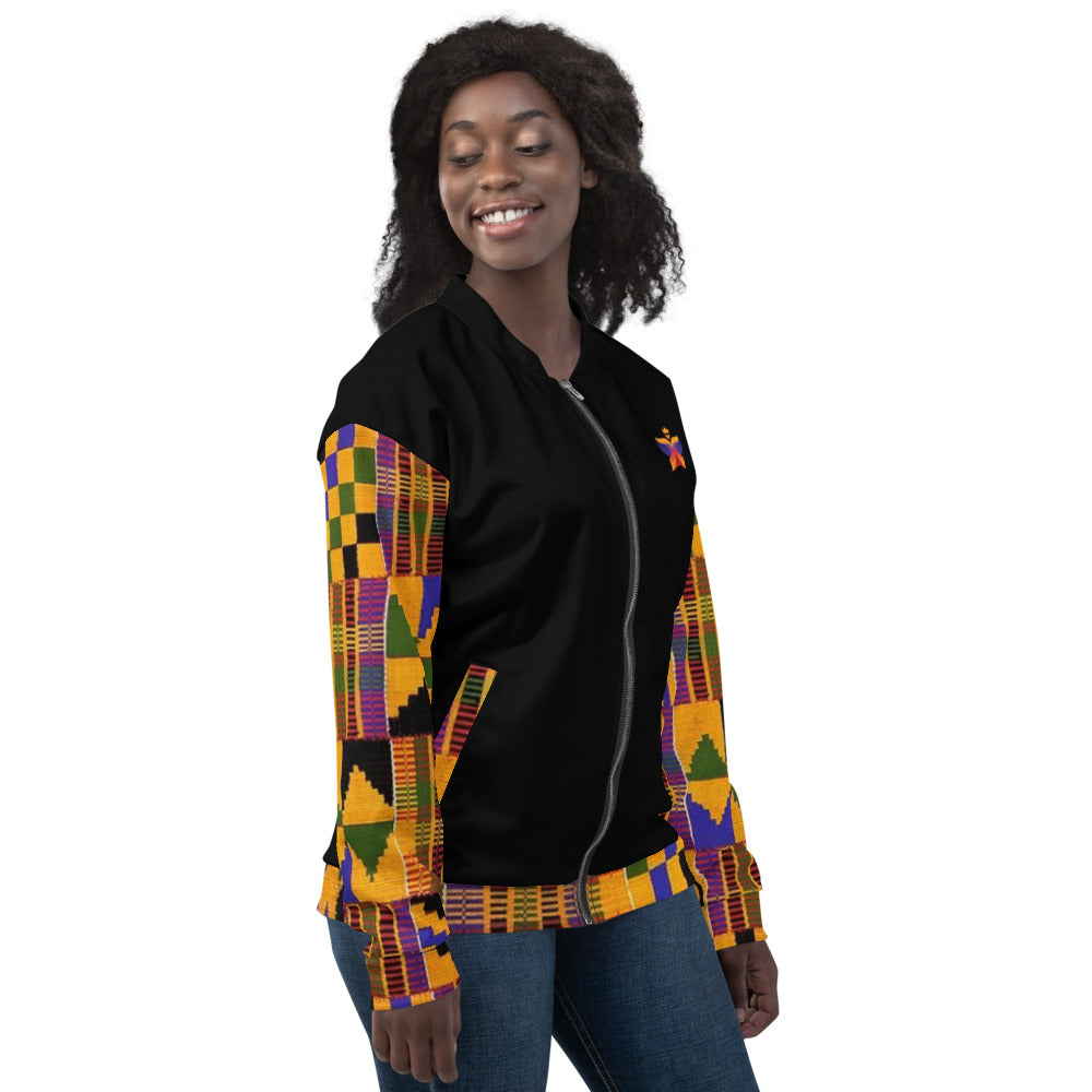 Kente Unisex Bomber Jacket