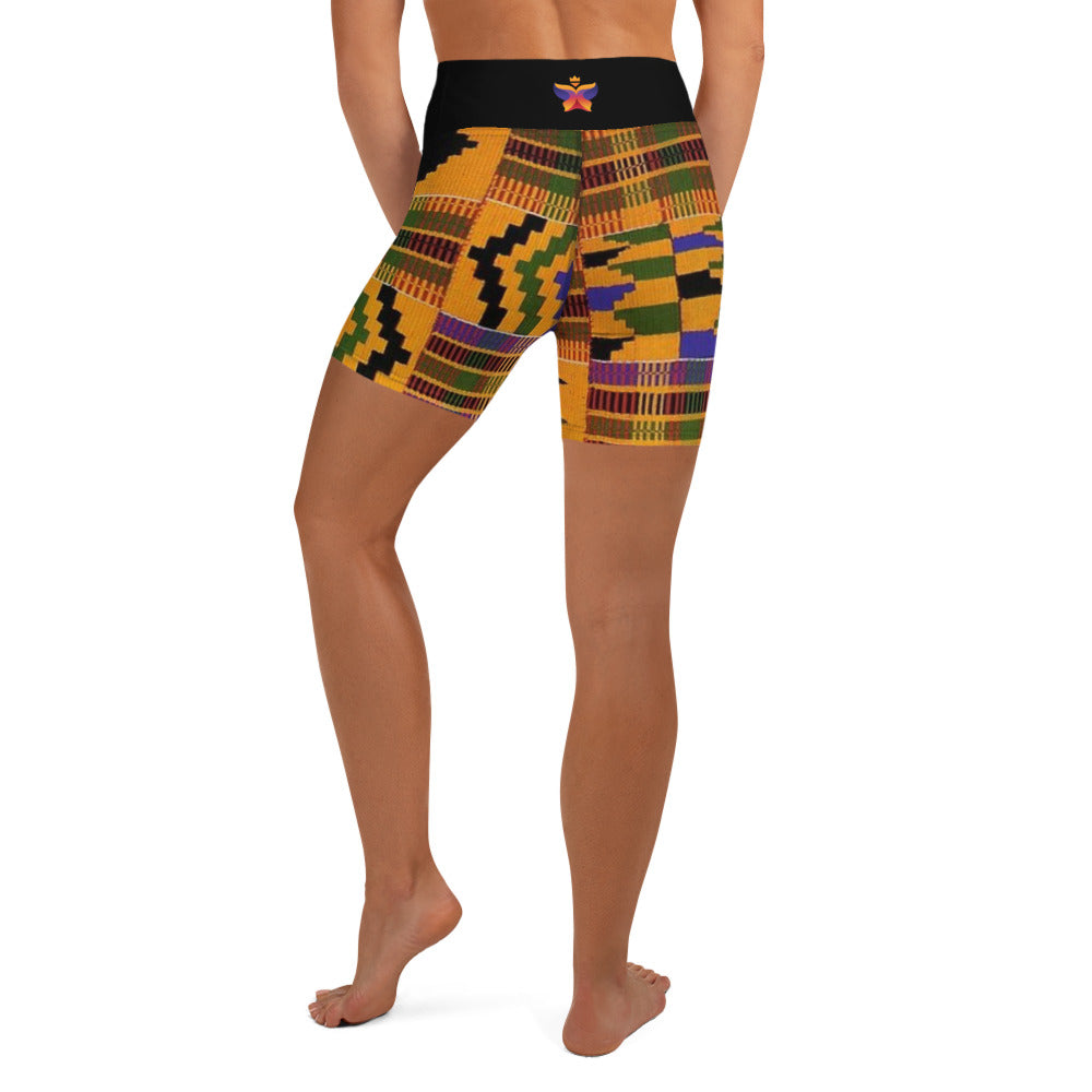 Kente Yoga Shorts