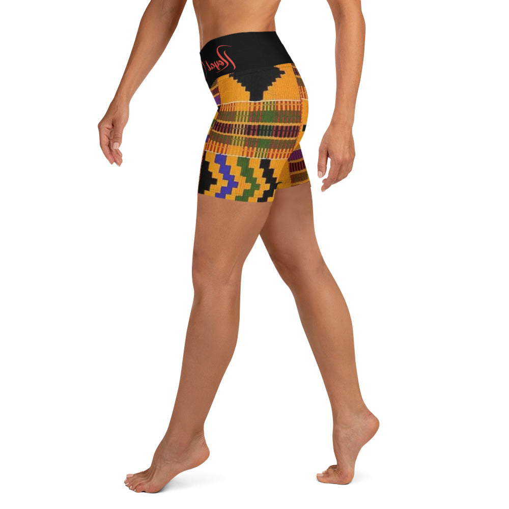 Kente Yoga Shorts