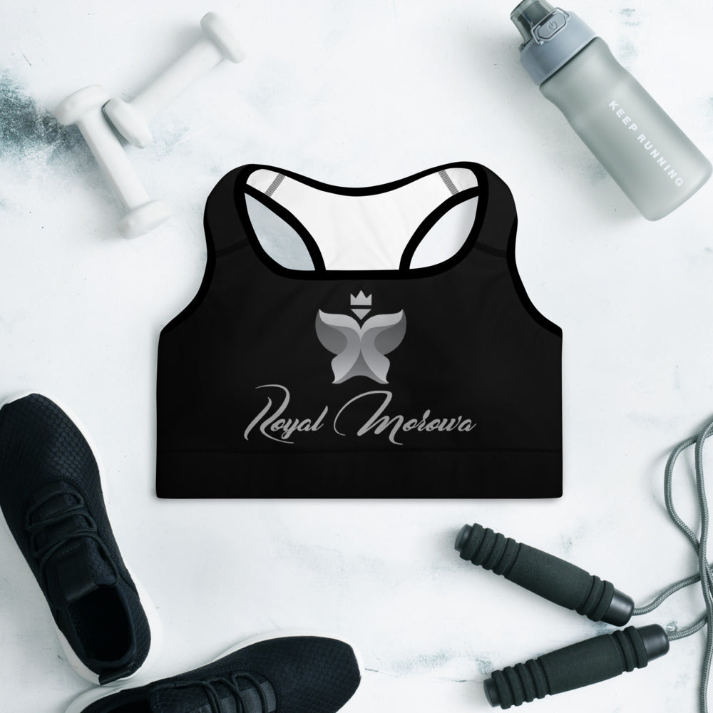 Black Pearl Padded Sports Bra