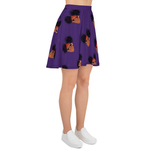 Mosi Collection Purple Skater Skirt