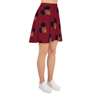 Mosi Collection Red Skater Skirt