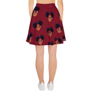 Mosi Collection Red Skater Skirt