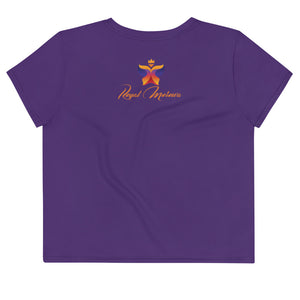 Mosi Collection Purple Crop Tee