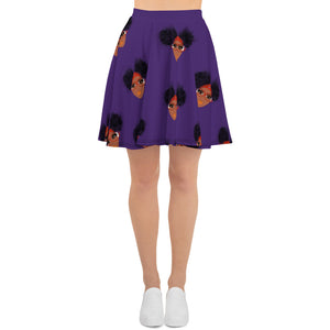 Mosi Collection Purple Skater Skirt