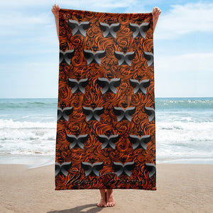 Orange Beach Towel